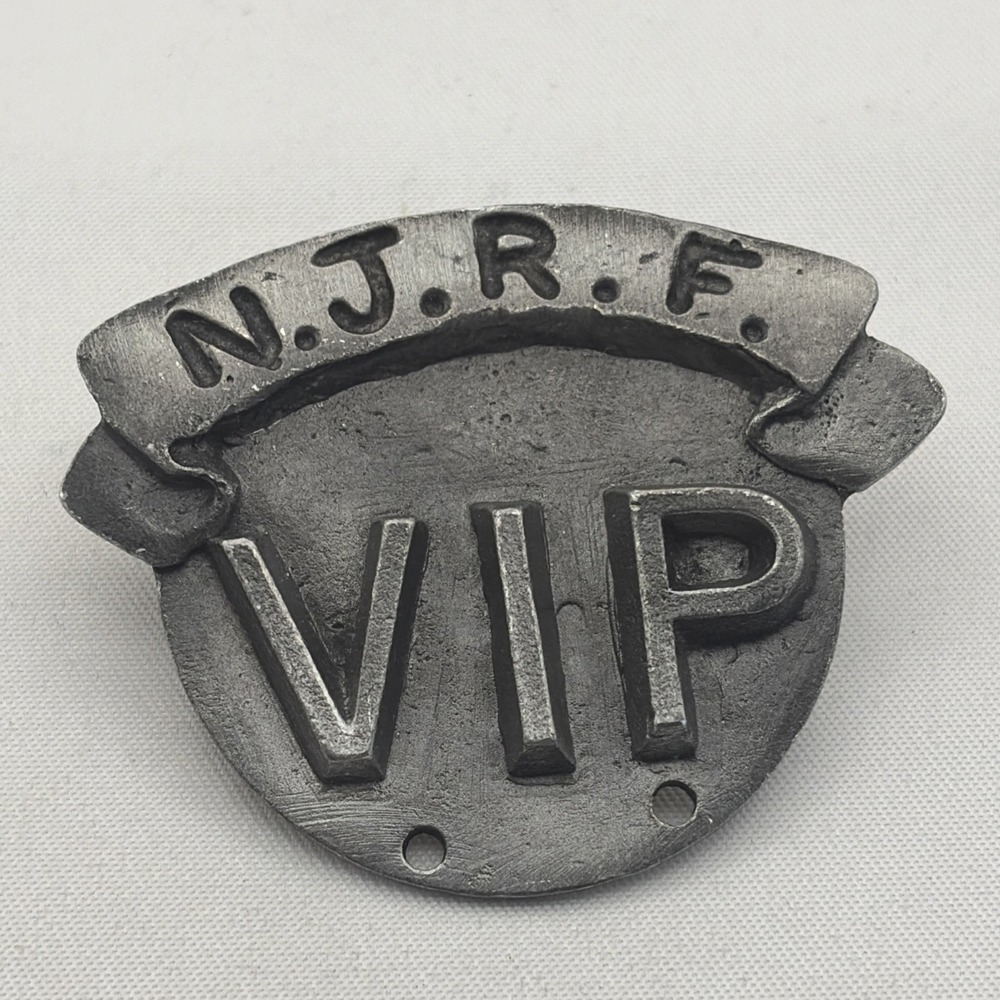 NJRF VIP Perth Pewter Silver Tone Lapel Hat Pin